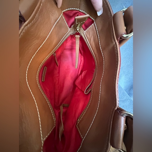 Vintage Dooney & Bourke Ice Blue Mini East/West Handle Tote Handbag - Picture 3 of 16